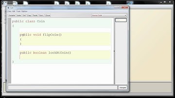 BlueJ tutorial, CoinFlip part 4 of 8