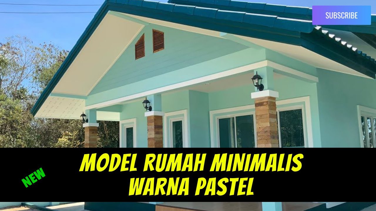 Model rumah  minimalis  warna pastel  terbaru  rumah  