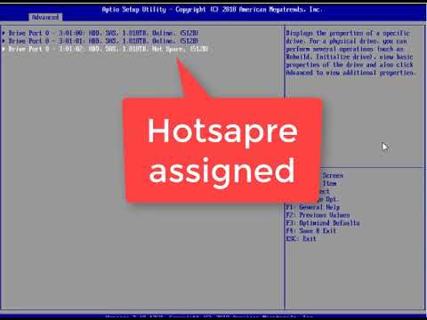How to configure RAID 1 with hot spare for FUJITSU PRIMERGY RX2540 M5