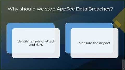 Why Stop AppSec Data Breaches