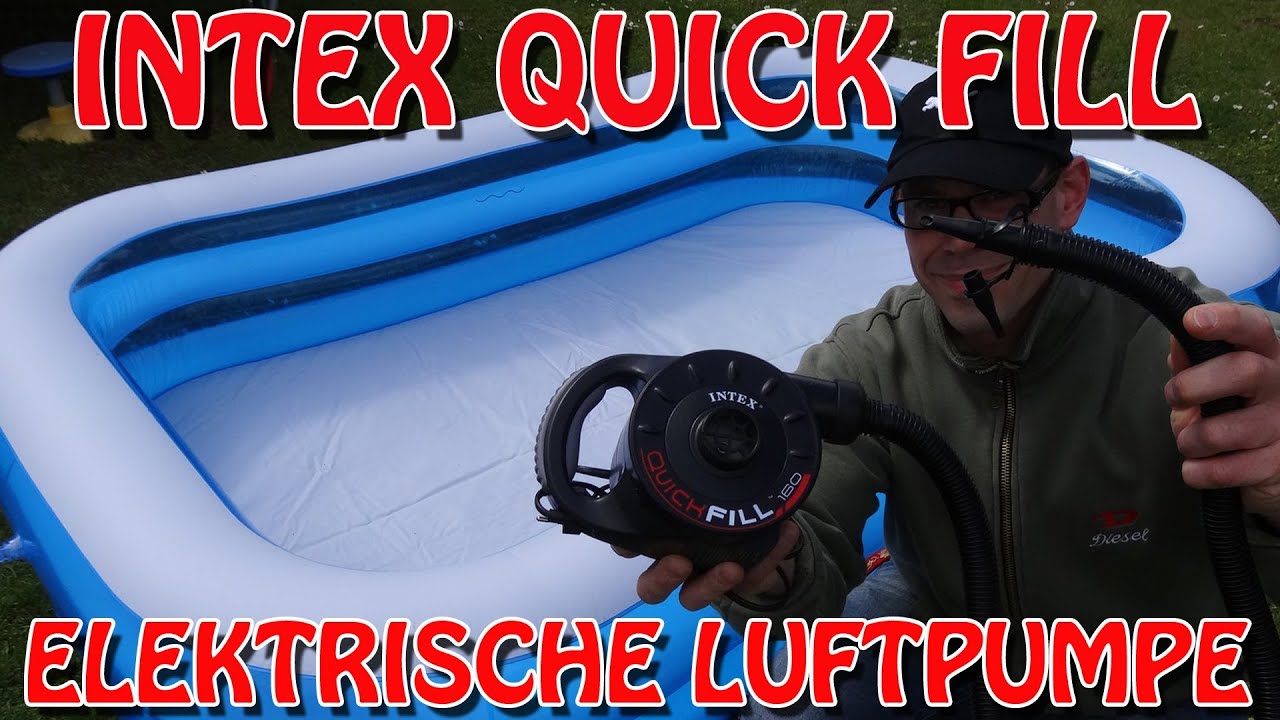 Intex Intex Luftpumpe Quick-Fill, batteriebetriebene Luftpumpe Luftmatratze  Elektropumpe 2 in 1 Inflate und Deflate für Bett Pools Boote Floß  Luftmatratzen aufblasbares Spielzeug, SimplyTools