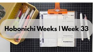 Plan With Me In My Hobonichi Weeks | Week 33