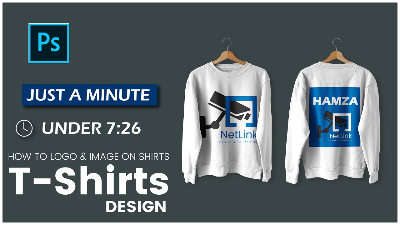 How To Make Your First Shirt Design In Photoshop For Free | Mockup | Design 707 | Urdu / Hindi
