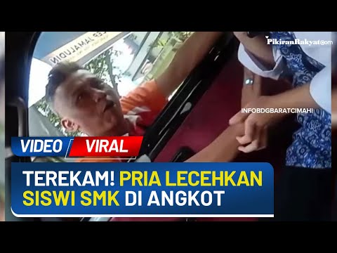 Viral! Video Pria Diduga Lakukan Pelecehan Terhadap Dua Siswi SMK di Angkot di Kota Bandung