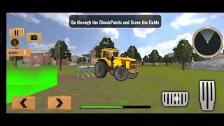 Real Tractor Driving Simulator : new tractor games Android gameplay screenshot 4