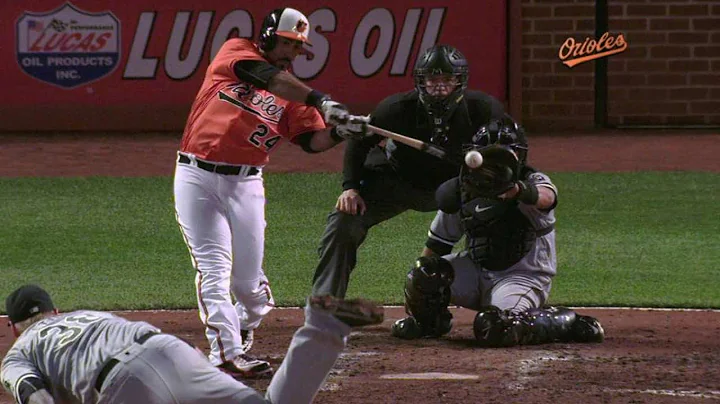 CWS@BAL: Alvarez hits an RBI double off the wall