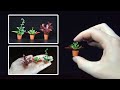 DIY Potted Plants for Dioramas in 5 minutes | Miniature Flower Pot | How to make Potted Plants