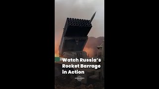 Grad MLRS Unleashed: Watch Russia’s Rocket Barrage in Action