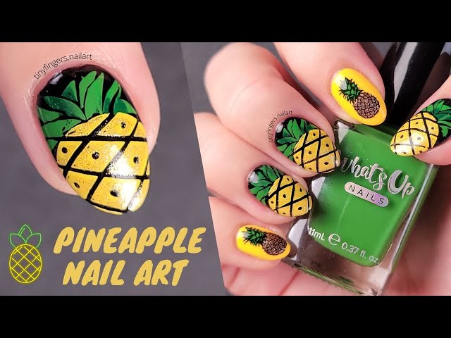 10 Best Pineapple nail design ideas | pineapple nails, pineapple nail design,  nail designs