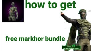 HOW TO GET markhor bundle IN FREE FIRE GARENAFREEFIRE