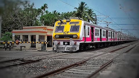 Quick Accelerating Aerodynamic ICF Medha EMU Train Skip Busy Level Crossing \ Eastern Railways