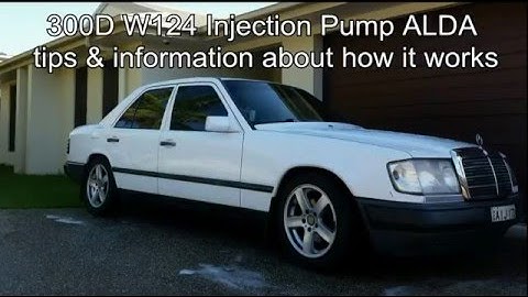 Mercedes 300d w124  M series Bosch Injection pump ALDA Tips