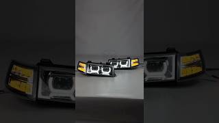 Фары светодиодные в стиле "BMW" (хром) с ДХО (2 LED модуля) ВАЗ 2110-2112🔥#ваз #лада #десятка