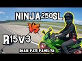 R15v3 vs NINJA 250 SL | TOP END RACE