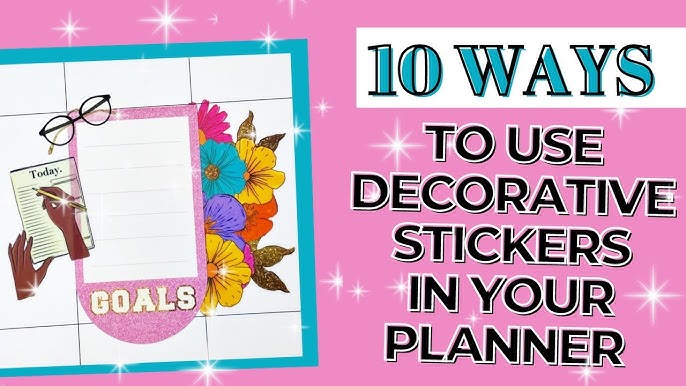 How to USE stickers in your PLANNER  Tips to help you plan your week 