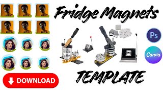 How to Design Circle / Square Customized Fridge Magnets #fridgemagnets #megasublimation #wholesale screenshot 5