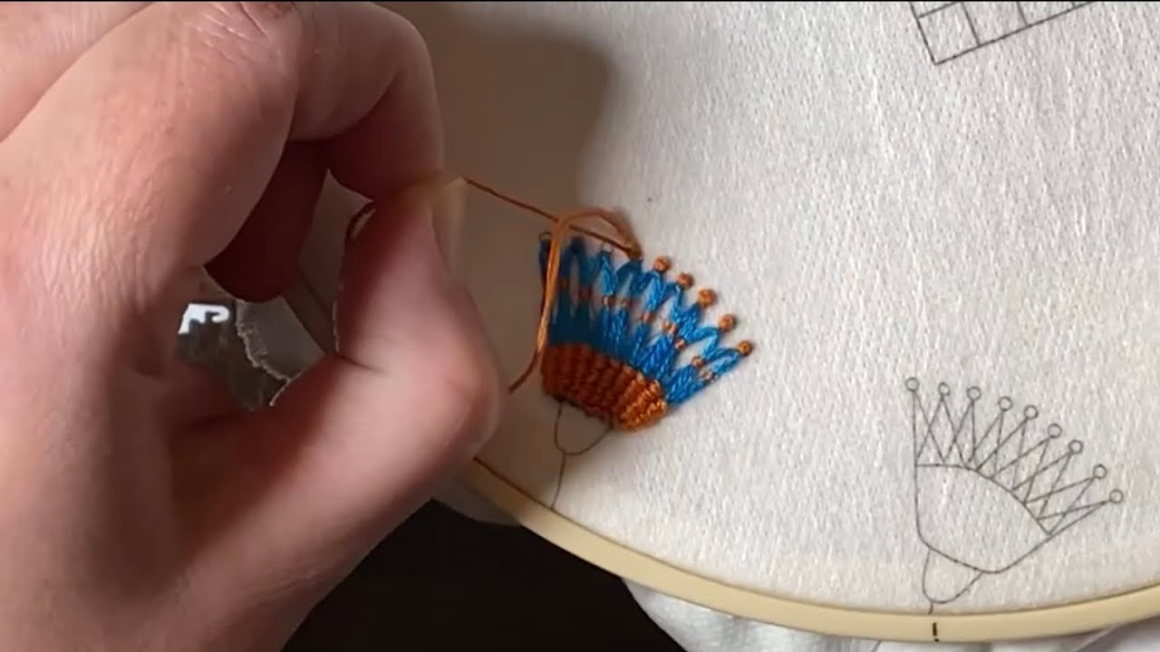 How I use dissolvable stabilizer for hand embroidery 