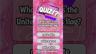 What colors is the United Nations flag? | YouTube Short screenshot 1