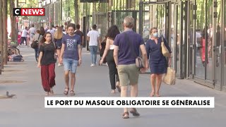 Le port du masque obligatoire se généralise dans de nombreuses communes