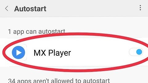 How To Turn off Mx Player Autostart || in Xiaomi Redmi Note 5 Pro Android