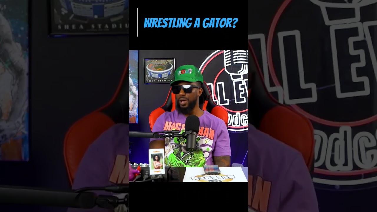 Wrestling a Gator!? 🤣 🤣 🤣  #wrestling #gators #alligator #steveirwin #shorts