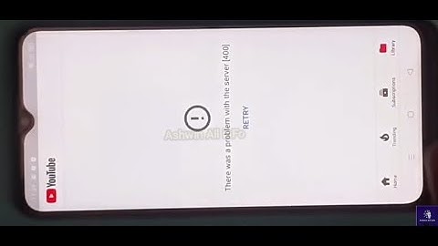 There Was a Problem With The Network [400] | Solve YouTube Server Error 400 How To Fix 2022