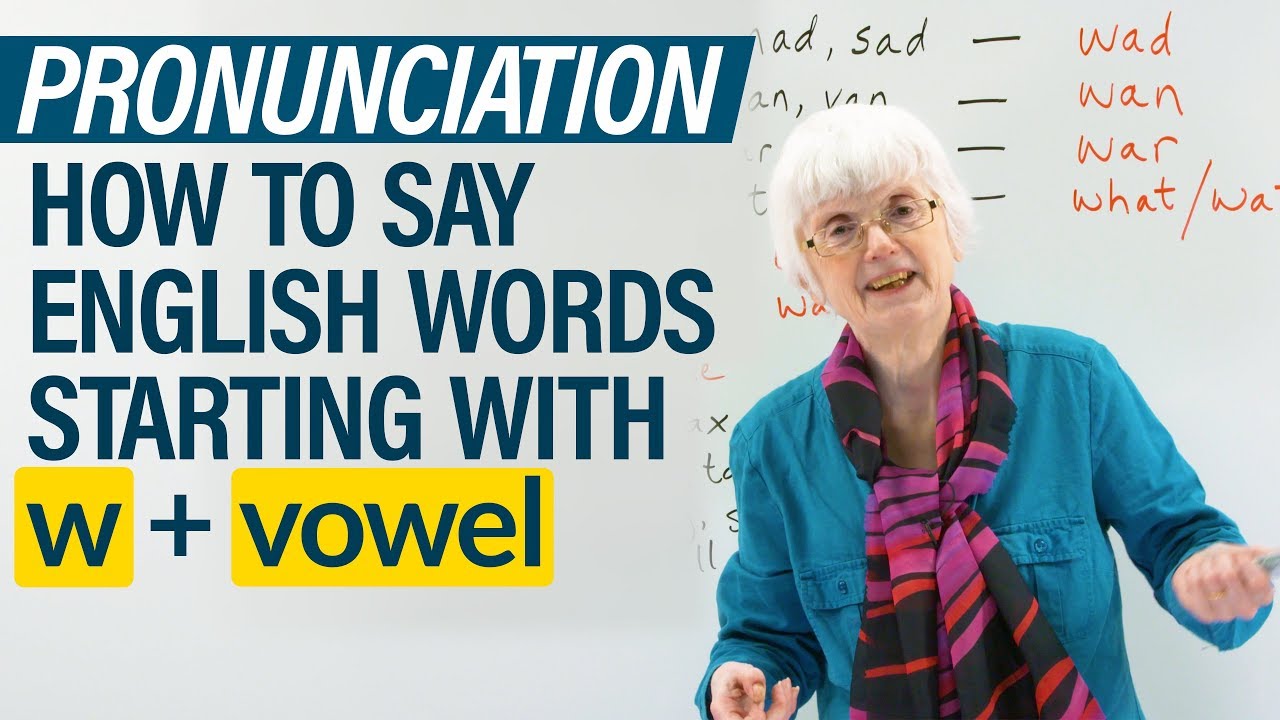 ⁣English Pronunciation: How to say words beginning in W + vowel