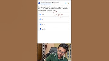 Kinematics -17 | 1 MINUTE 1 QUESTION | JEE MAIN | IITian Nakul Saxena | #shorts