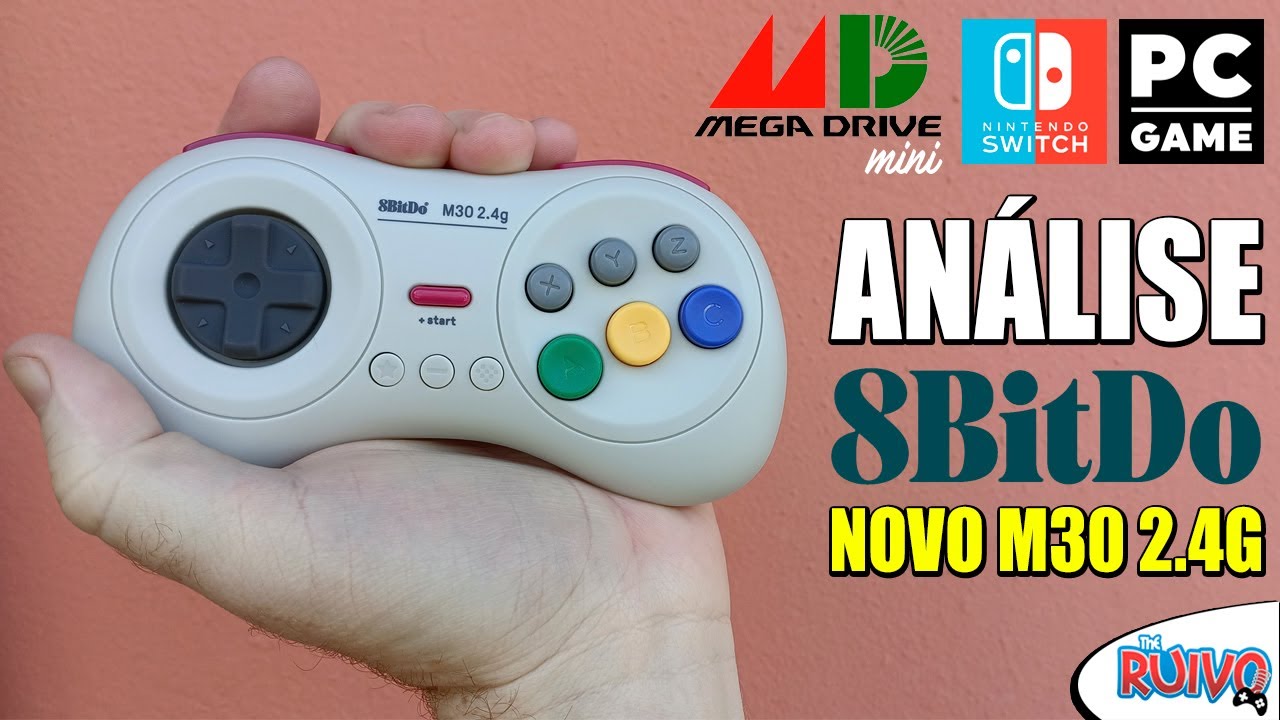 8Bitdo M30 2.4G Mini Gamepad Controlador De Jogo Para Sega Genesis E ...