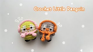 Crochet Little Penguin with Earmuffs🐧 | Crochet Tutorial | Beginner-Friendly