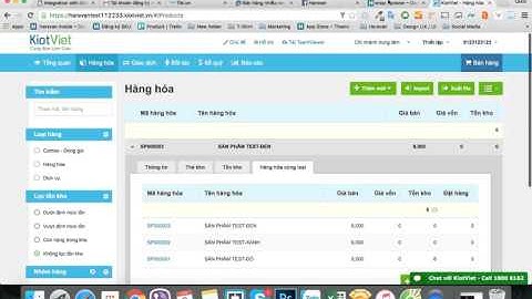 Cách tạo sản phẩm ở Kiot và đồng bộ sang Haravan