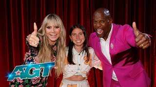 Lily Meola and Heidi Klum React to Their Golden Buzzer Moment | AGT 2022