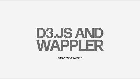 Basic example of Wappler and d3.js