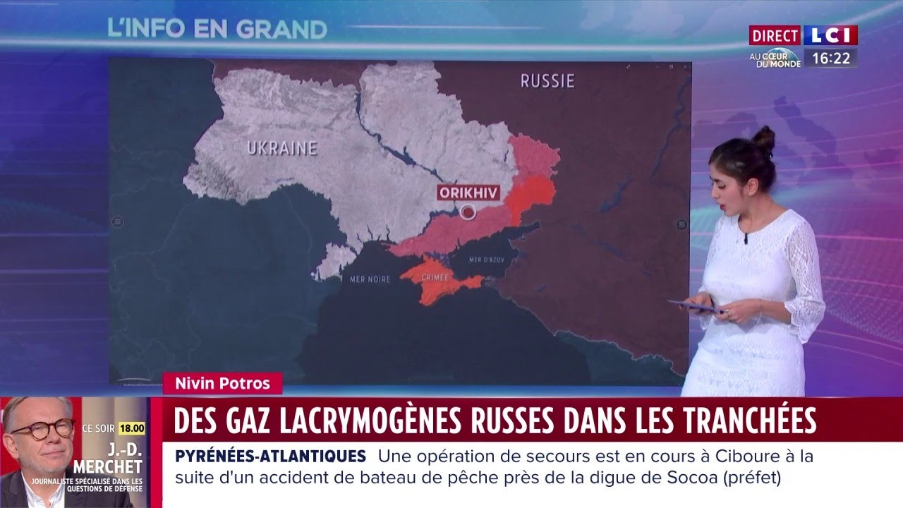 La Russie largue des gaz lacrymogènes sur les lignes de front ukrainiennes  dans la zone d'Orikhiv 