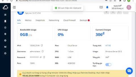 cách khởi tạo máy chủ và đăng nhập vào RemoteAPP and desktop