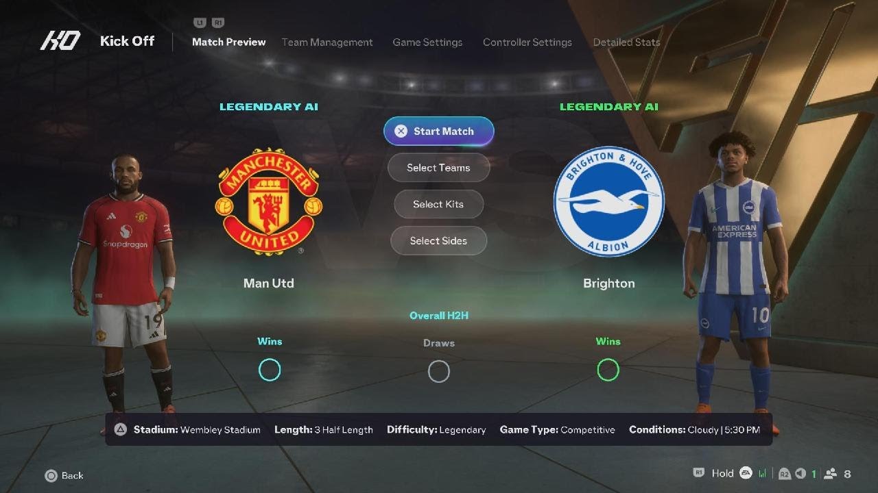 FC 26 Manchester United vs Brighton & Hove Albion FA Cup 3RD round