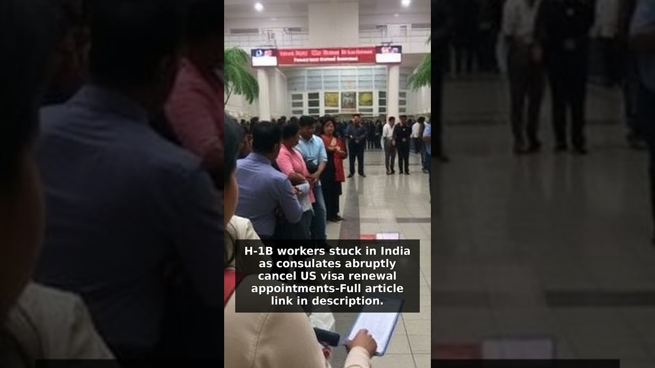 H-1B workers stuck in India as consulates abruptly cancel US visa renewal appointments