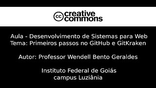 Aula - Primeiros passos no GitHub  e GitKraken