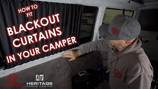 HOW TO FIT BLACKOUT OUT CURTAINS TO YOUR CAMPER. (VW T4 Curtain kit)