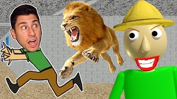 Baldi Sent LIONS To EAT ME! | Baldi