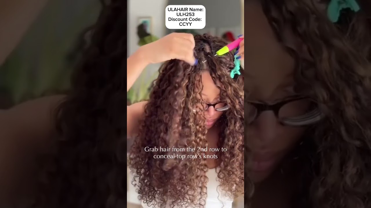 🤯HUMAN HAIR CURLY CROCHET HAIR | No Slippage | MICRO RING LOOP IS AMAZING