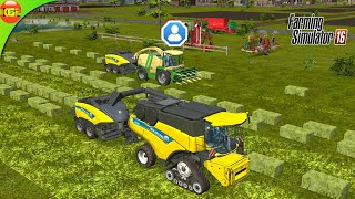 We Made 200 Grass Bales From One Field Only | Farming Simulator 16 Multiplayer Gameplay screenshot 1