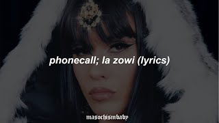 PHONECALL // LA ZOWI (LYRICS)