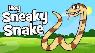 ♪ ♪ Funny Animal Children's Song - Hey Sneaky Snake | Hooray Kids Songs & Nursery Rhymes