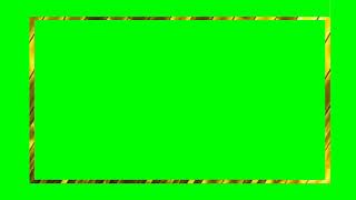 Greenscreen Gold Video Border Motion/No copyrights