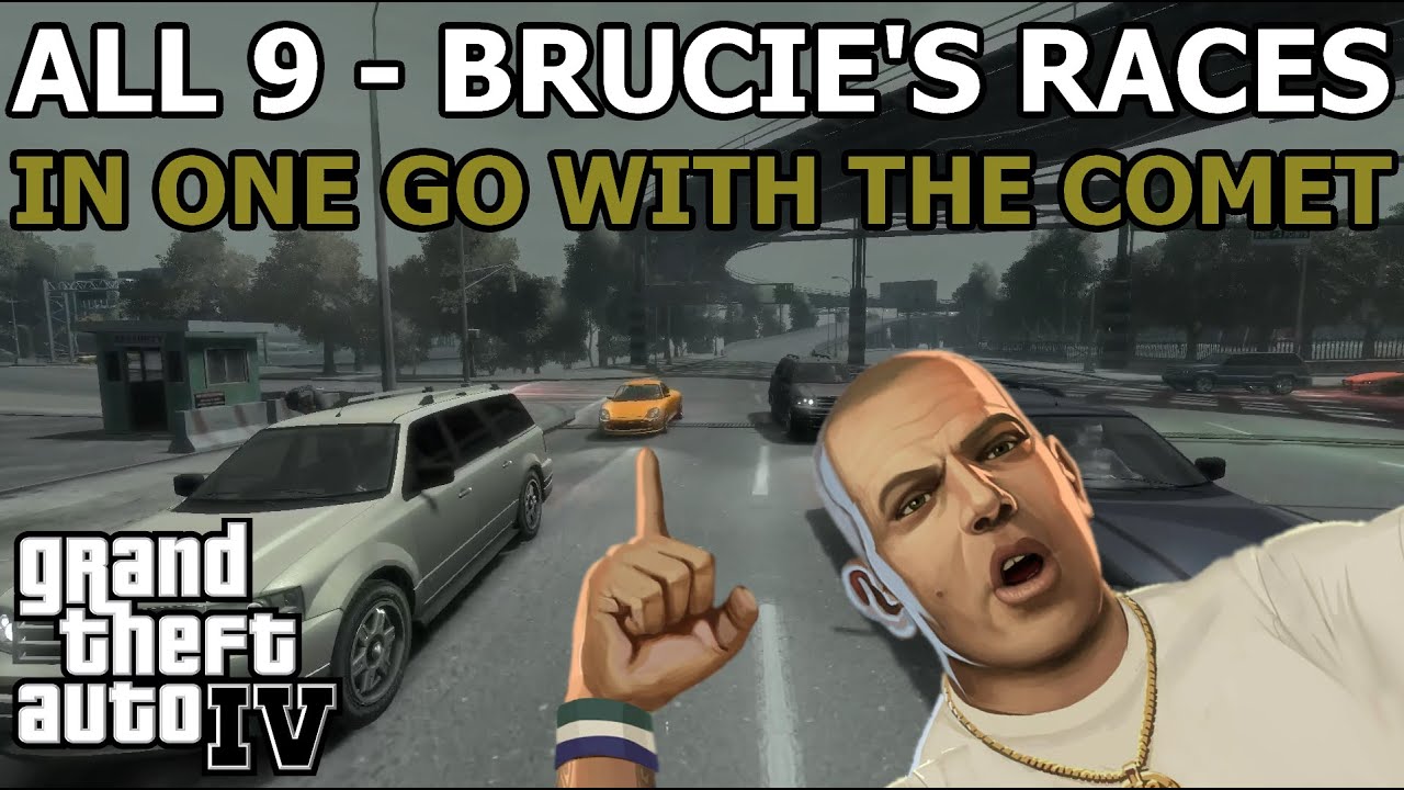 GTA IV - All 9 Brucie's Races In One Go