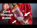 Card Through Bottle - Amazing Visual Card Trick TUTORIAL