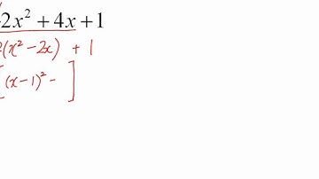 GCE O-Level E-Maths Completing Square Part 2 - Answer to Bonus Question