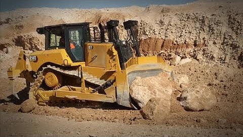Cat® D7 Dozer Takes on Some Big Rocks
