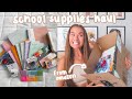 BACK TO SCHOOL SUPPLIES HAUL FROM AMAZON 2021 | planner, notebooks, brush pens, pencil case & more!